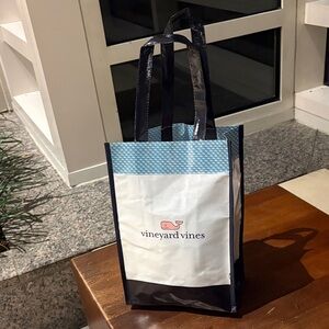 Vineyard Vines Blue and White Tote